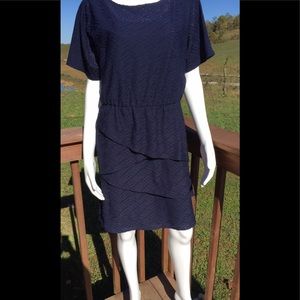I.N. Studio navy blue layered dress